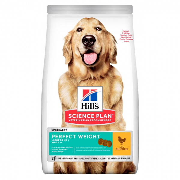 HILL'S SP CANINE ADULT PERFECT WEIGHT LARGE BREED CHICKEN