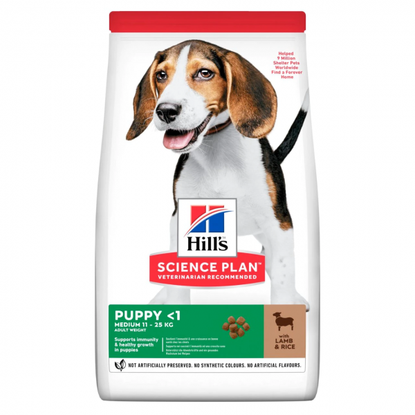 HILL'S SP CANINE PUPPY MEDIUM LAMB AND RICE
